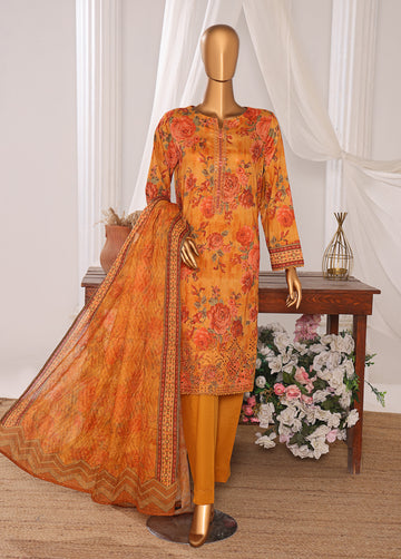 HZ Textile Unstitched Elite EMBROIDERED Collection'25 D-01