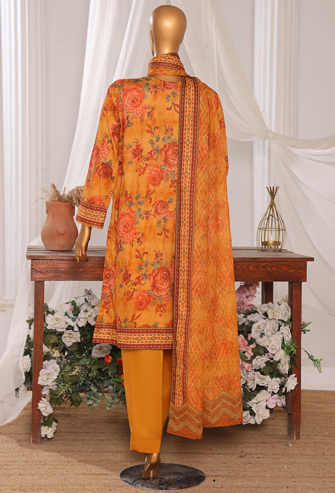 HZ Textile Unstitched Elite EMBROIDERED Collection'25 D-01