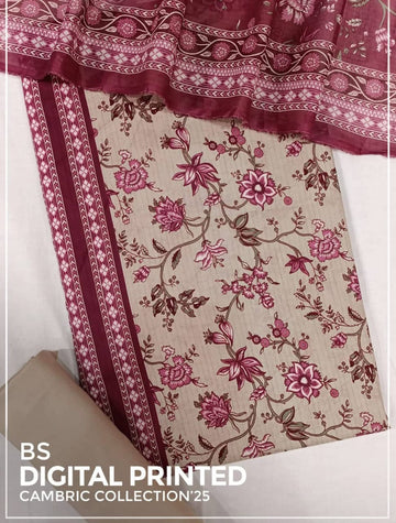 BIN SAEED Luxury Mid Summer Digital Printed 3Piece Unstitched_ COLLECTION 2025 D-19