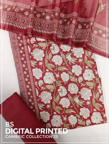 BIN SAEED Luxury Mid Summer Digital Printed 3Piece Unstitched_ COLLECTION 2025 D-25