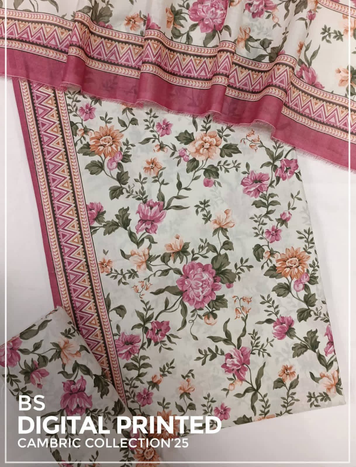 BIN SAEED Luxury Mid Summer Digital Printed 3Piece Unstitched_ COLLECTION 2025 D-12