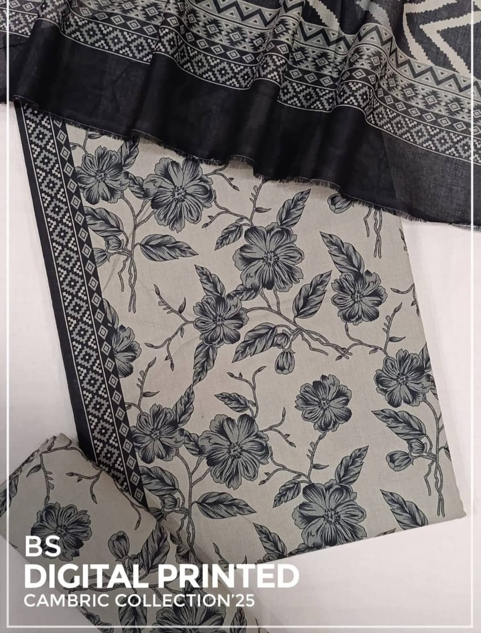 BIN SAEED Luxury Mid Summer Digital Printed 3Piece Unstitched_ COLLECTION 2025 D-15