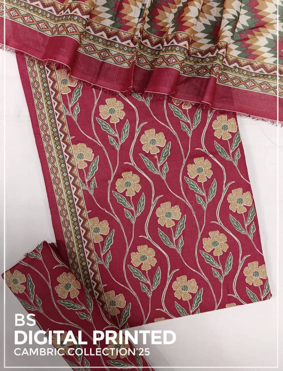 BIN SAEED Luxury Mid Summer Digital Printed 3Piece Unstitched_ COLLECTION 2025 D-32