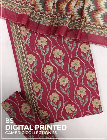 BIN SAEED Luxury Mid Summer Digital Printed 3Piece Unstitched_ COLLECTION 2025 D-32