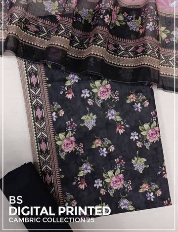 BIN SAEED Luxury Mid Summer Digital Printed 3Piece Unstitched_ COLLECTION 2025 D-17