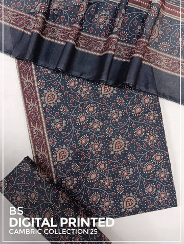 BIN SAEED Luxury Mid Summer Digital Printed 3Piece Unstitched_ COLLECTION 2025 D-31