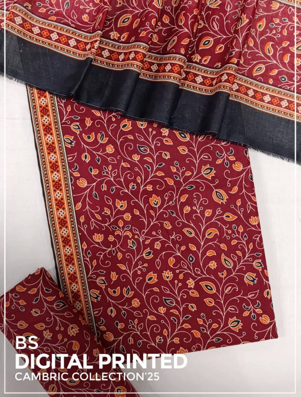 BIN SAEED Luxury Mid Summer Digital Printed 3Piece Unstitched_ COLLECTION 2025 D-37