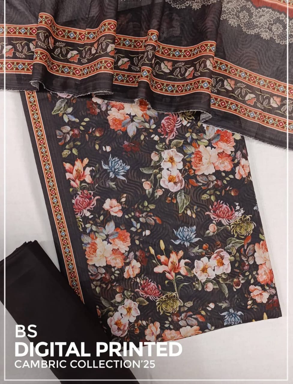 BIN SAEED Luxury Mid Summer Digital Printed 3Piece Unstitched_ COLLECTION 2025 D-28