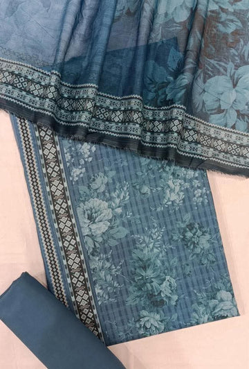 BIN SAEED Luxury Mid Summer Digital Printed 3Piece Unstitched_ COLLECTION 2025 D-07