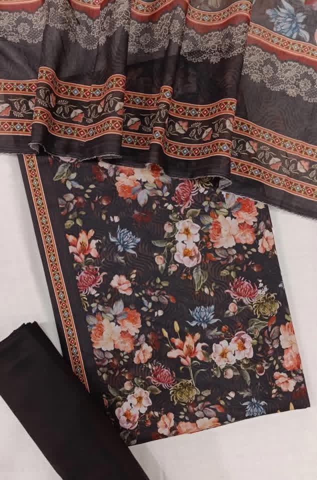 BIN SAEED Luxury Mid Summer Digital Printed 3Piece Unstitched_ COLLECTION 2025 D-01