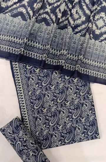 BIN SAEED Luxury Mid Summer Digital Printed 3Piece Unstitched_ COLLECTION 2025 D-02