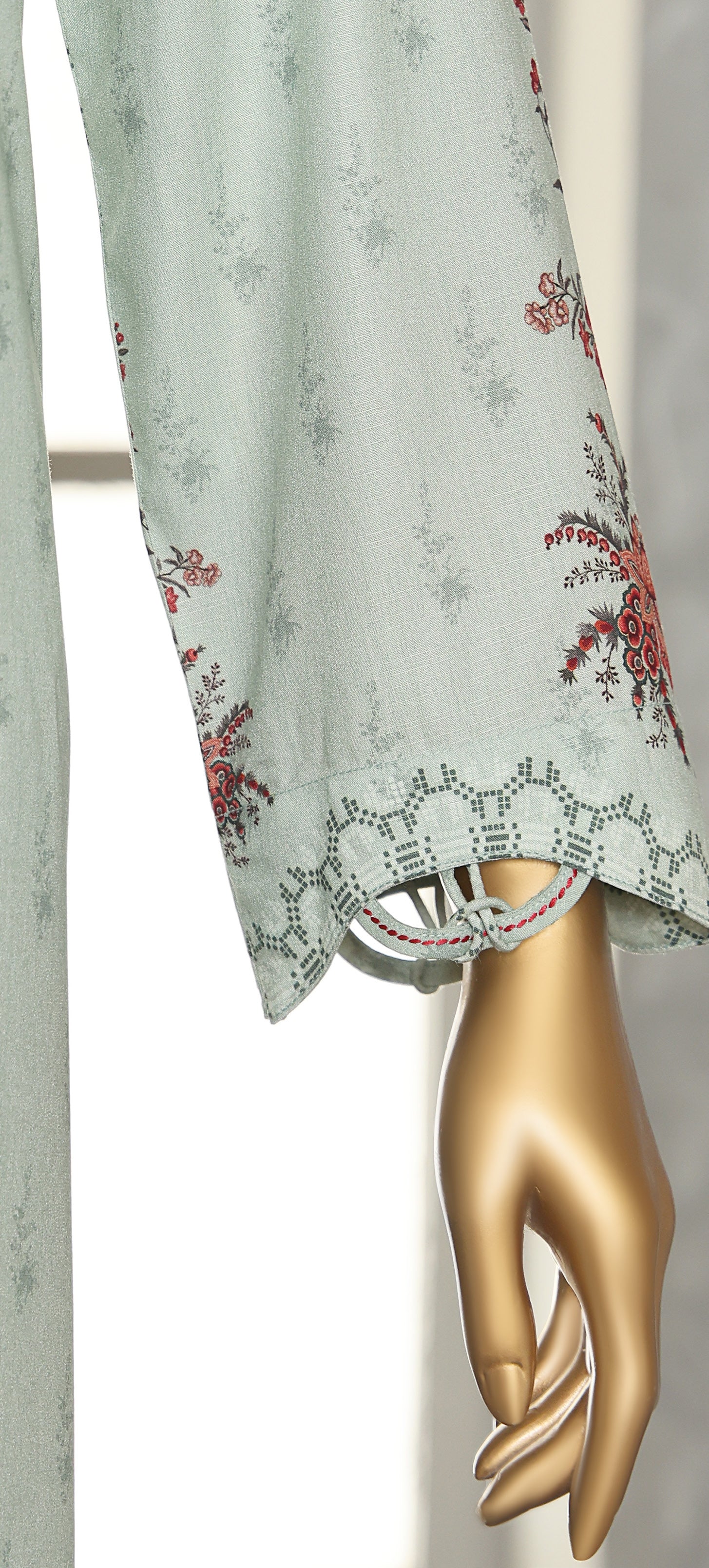 HZ LINEN SLUB WITH DOBBY SHAWL DUPATTA 3PIECE UNSTITCHED COLLECTION 2025 D-05