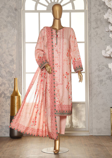 HZ LINEN SLUB WITH DOBBY SHAWL DUPATTA 3PIECE UNSTITCHED COLLECTION 2025 D-01