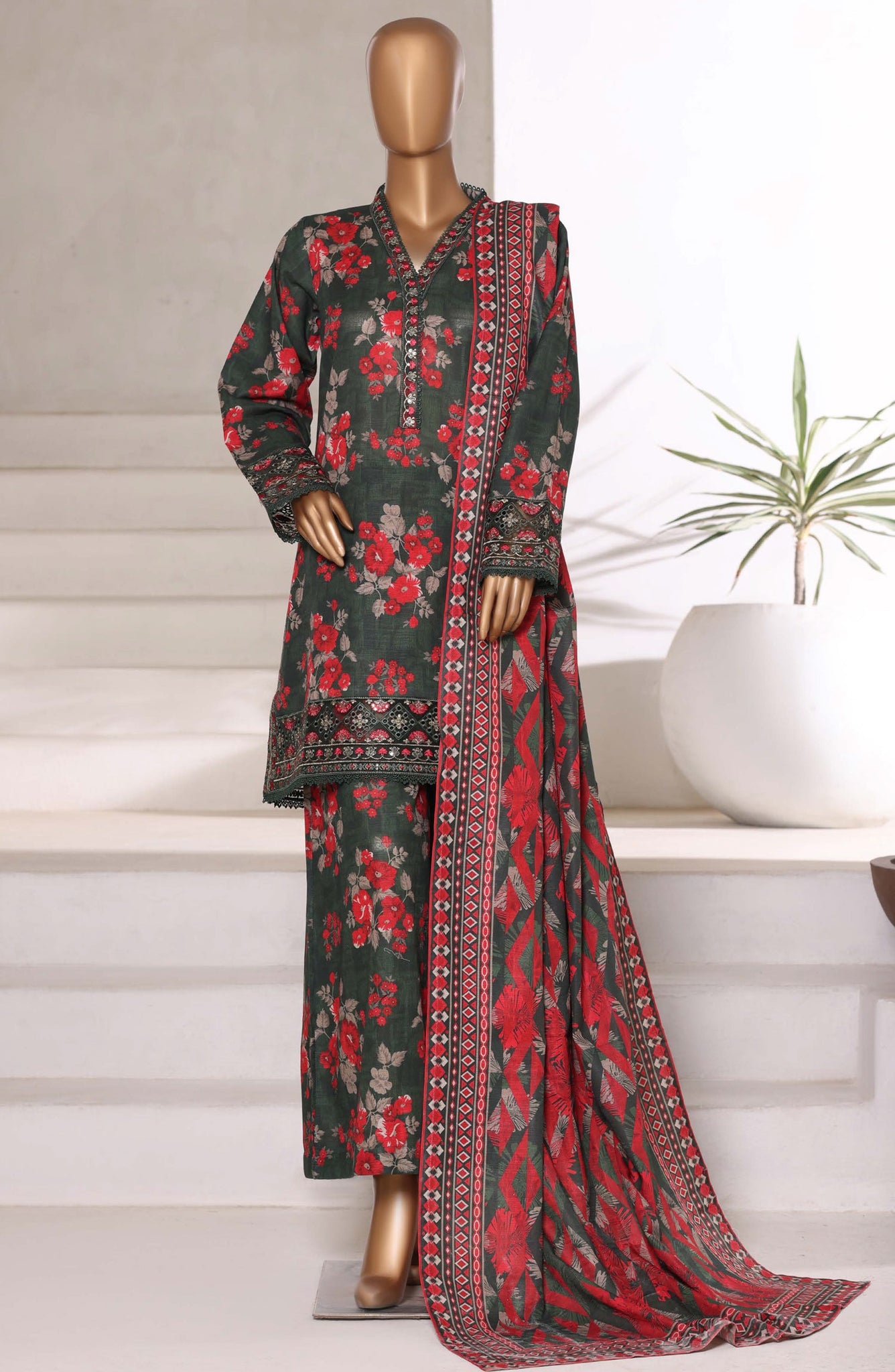 SADABAHAR Luxury Malika Khaddar Collection VOL 1 2025 D-09