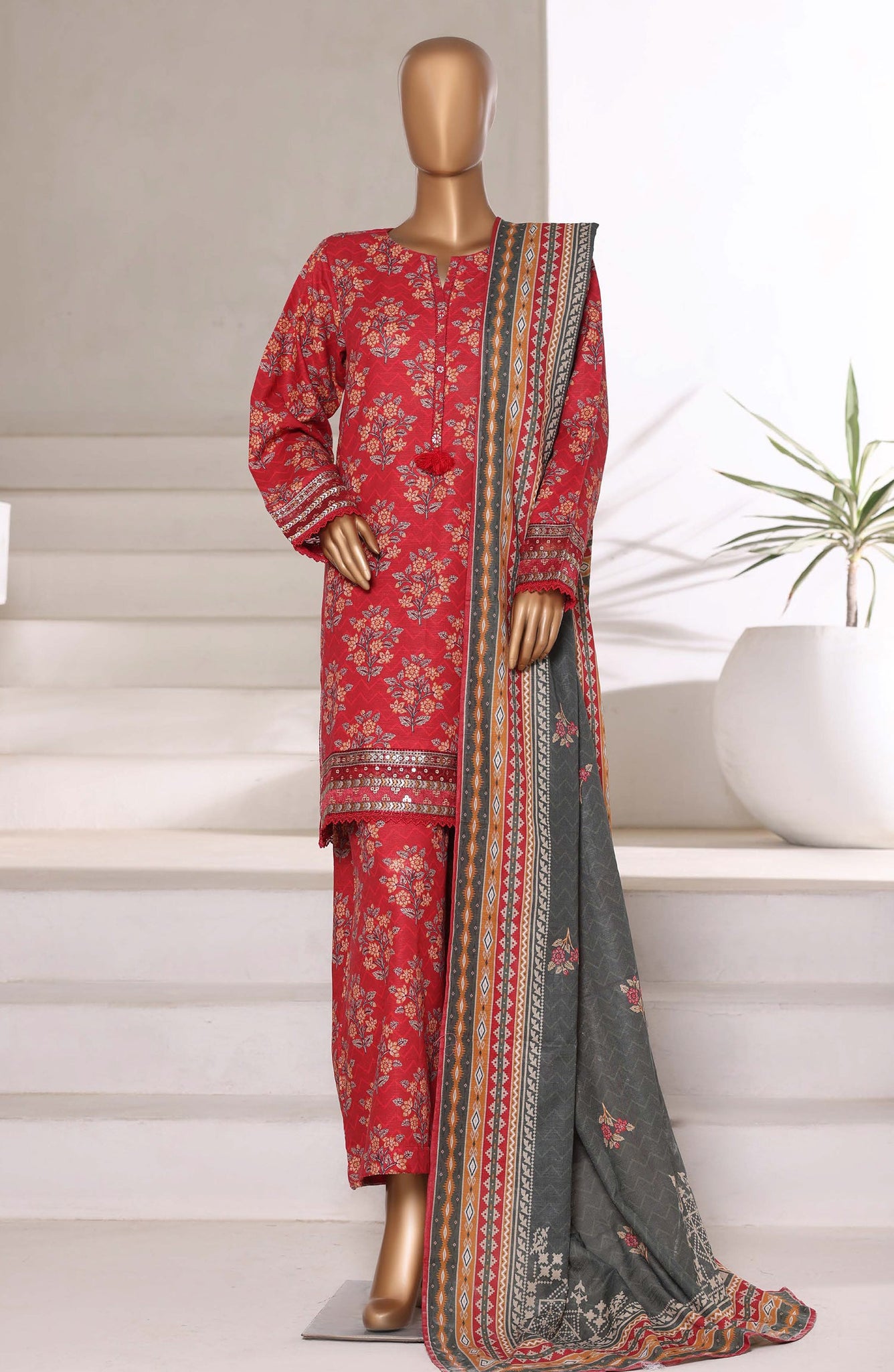 SADABAHAR Luxury Malika Khaddar Collection VOL 1 2025 D-07