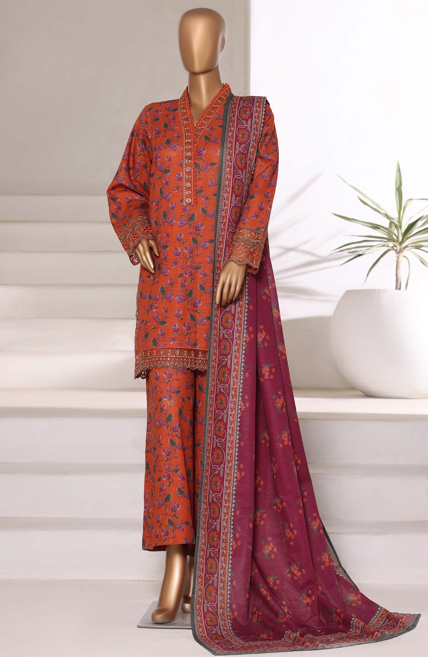 SADABAHAR Luxury Malika Khaddar Collection VOL 1 2025 D-02