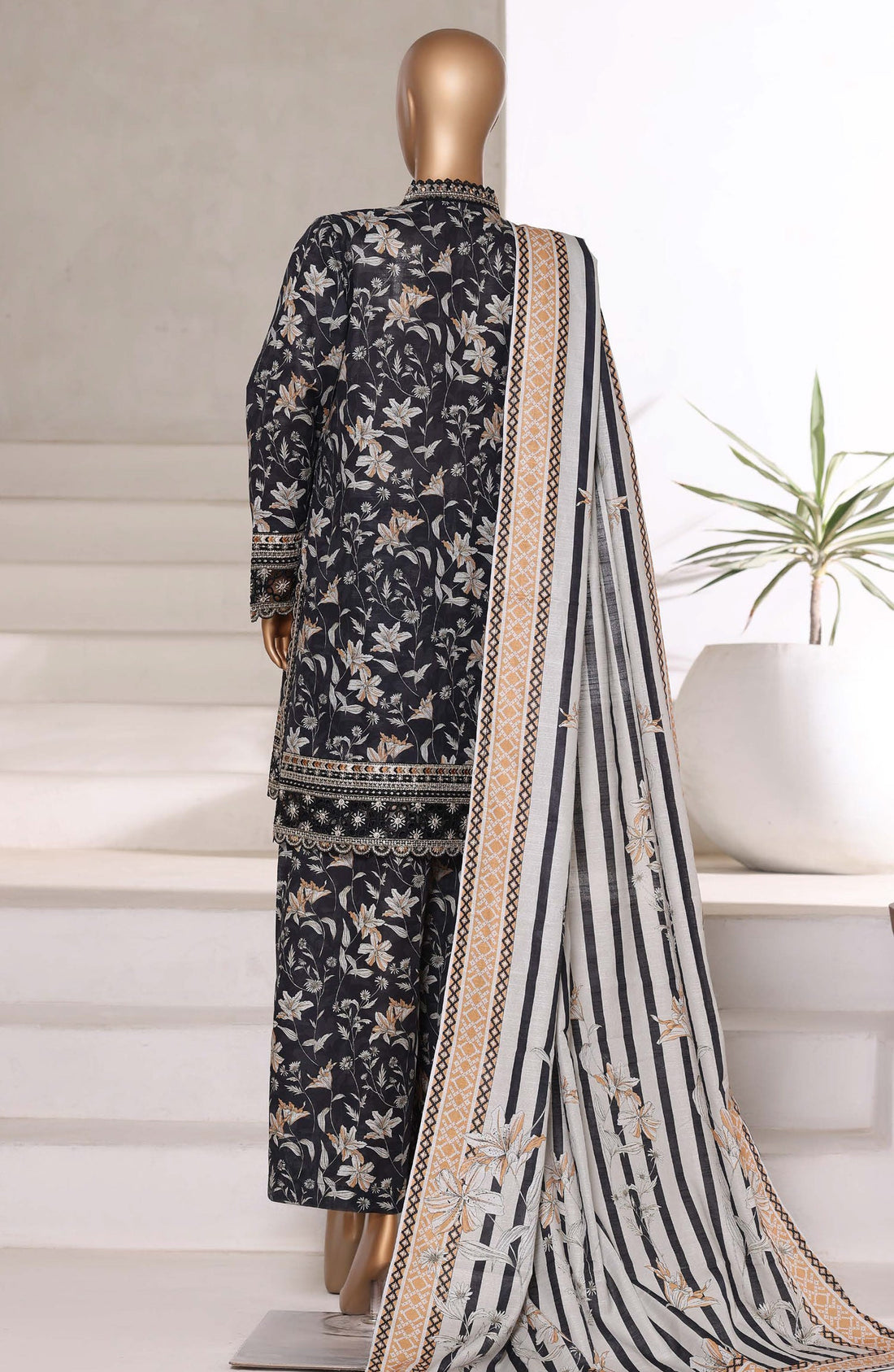 SADABAHAR Luxury Malika Khaddar Collection VOL 1 2025 D-01