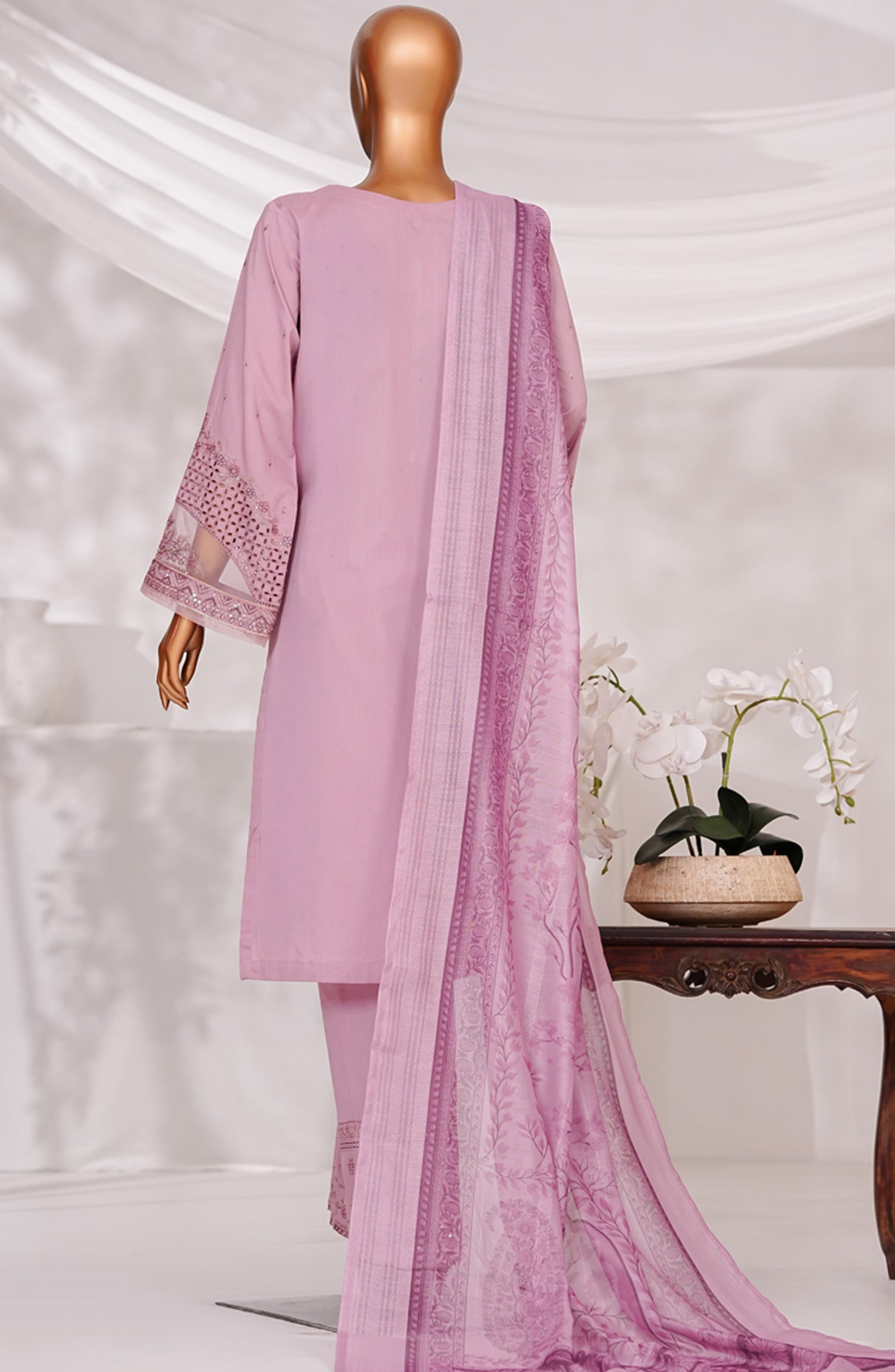 HZ Textile RTW MUSE Cotton Self Jacquard Embroidered With Digital Printed Dupatta VOL-05 3PC Collection 2025 D-06