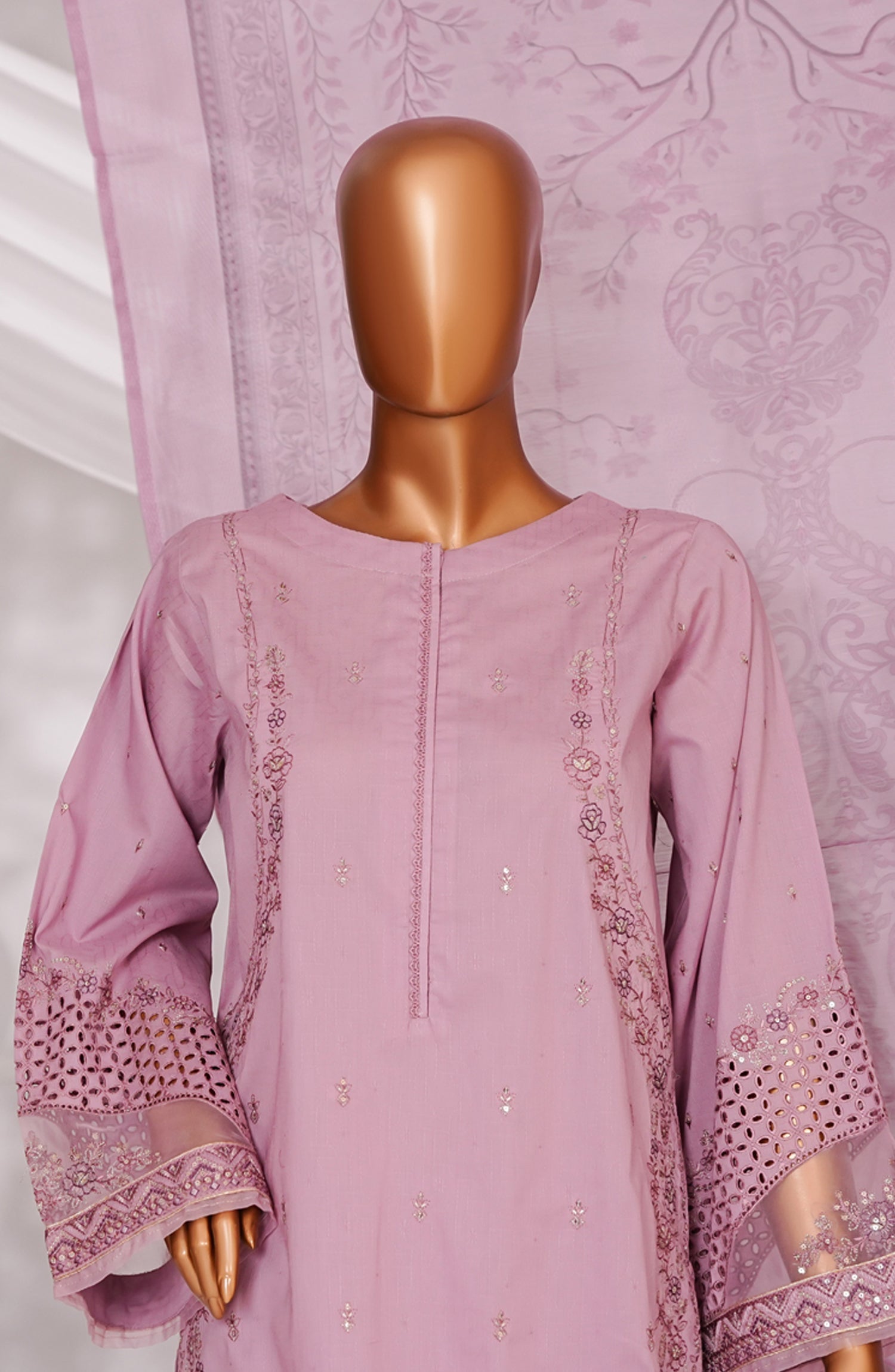 HZ Textile RTW MUSE Cotton Self Jacquard Embroidered With Digital Printed Dupatta VOL-05 3PC Collection 2025 D-06