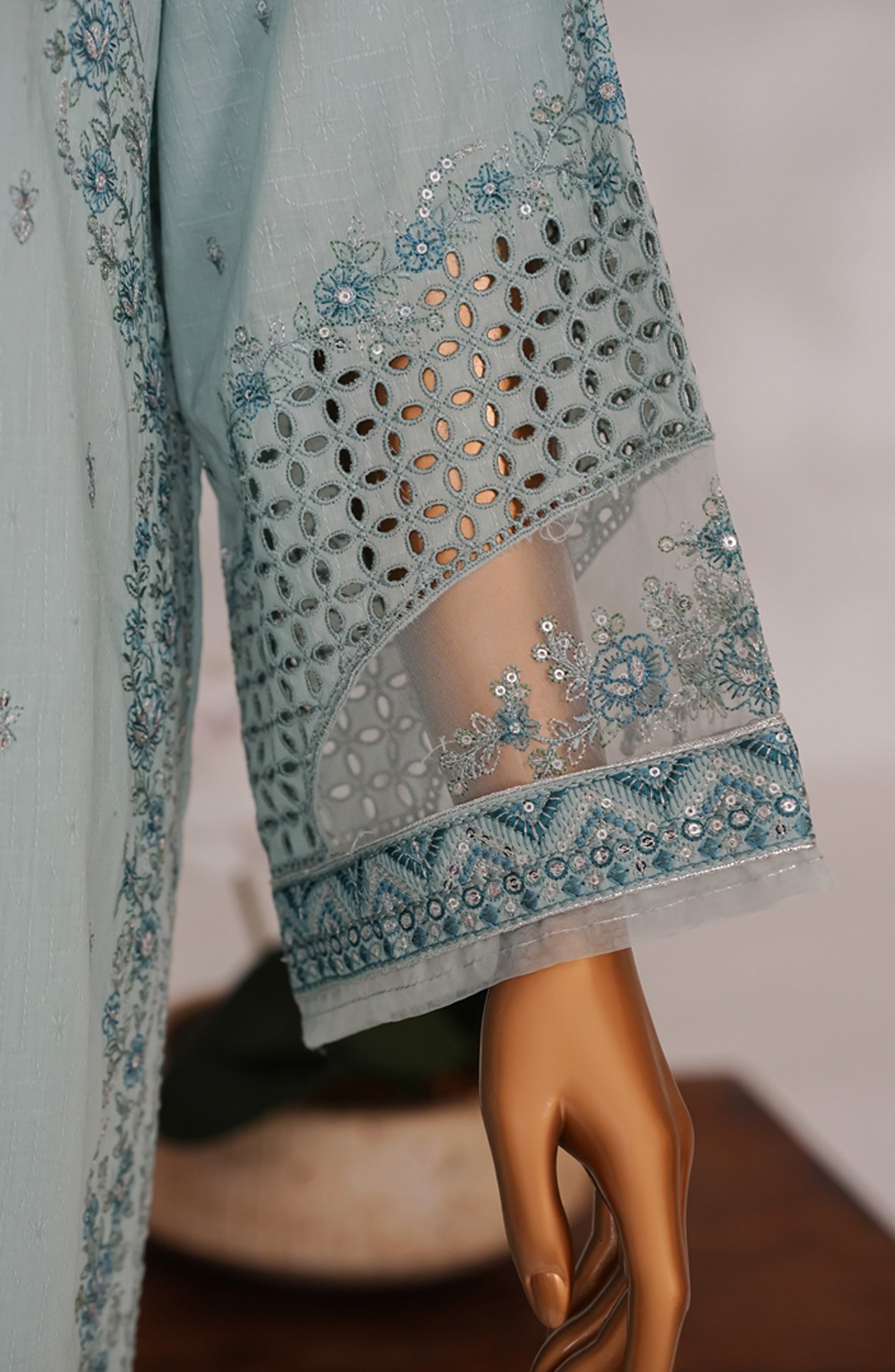 HZ Textile RTW MUSE Cotton Self Jacquard Embroidered With Digital Printed Dupatta VOL-05 3PC Collection 2025 D-01