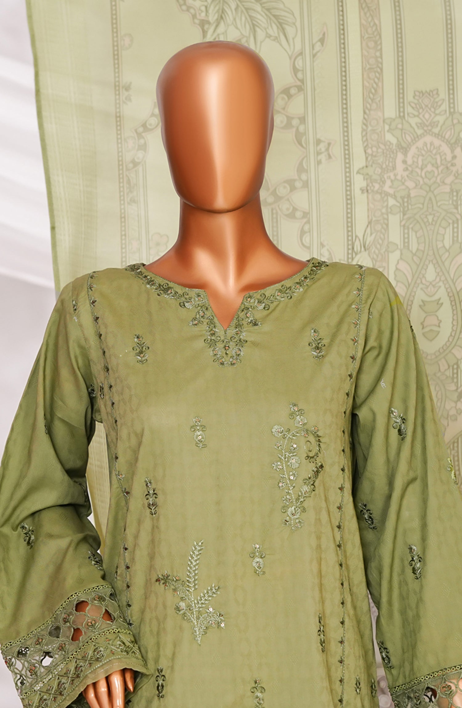 HZ Textile RTW MUSE Cotton Self Jacquard Embroidered With Digital Printed Dupatta VOL-05 3PC Collection 2025 D-05