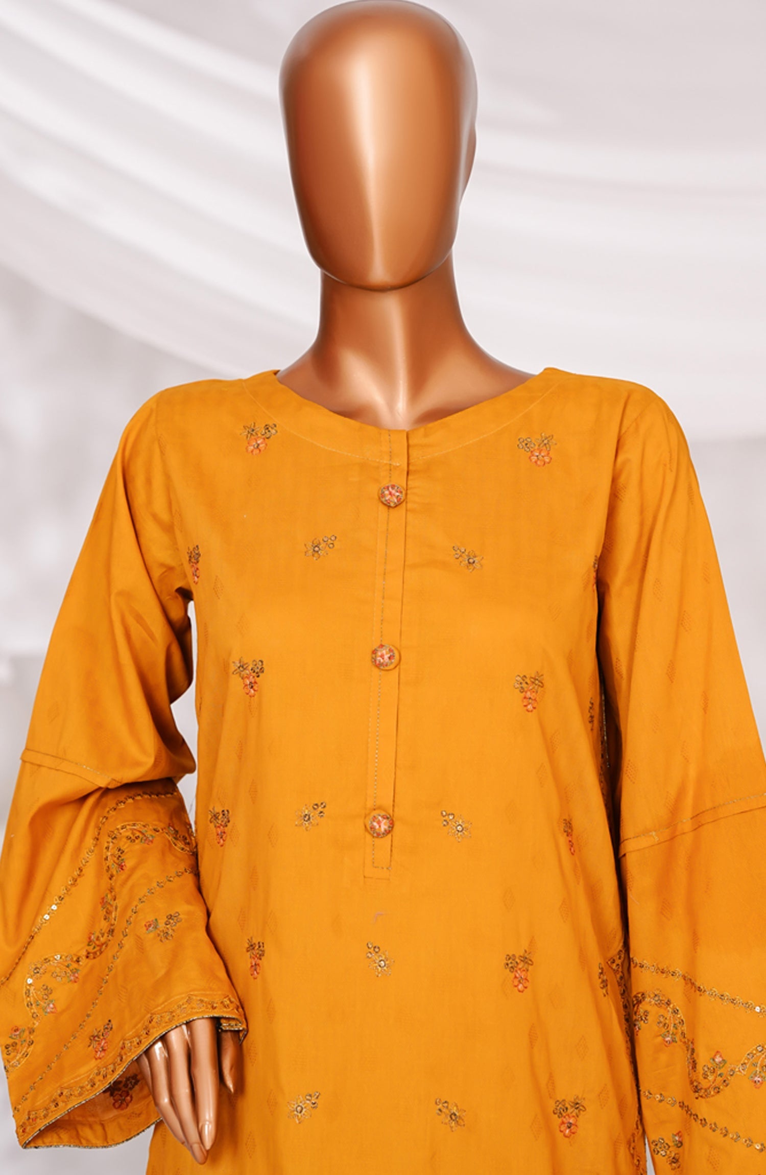 HZ Textile RTW MUSE Cotton Self Jacquard Embroidered With Digital Printed Dupatta VOL-05 3PC Collection 2025 D-03