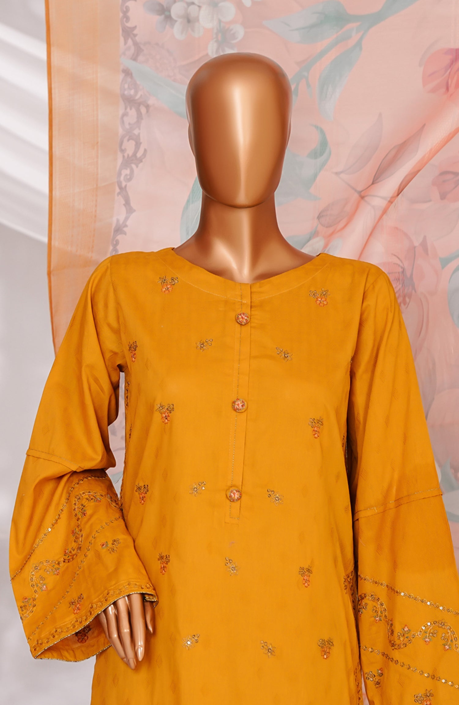 HZ Textile RTW MUSE Cotton Self Jacquard Embroidered With Digital Printed Dupatta VOL-05 3PC Collection 2025 D-03