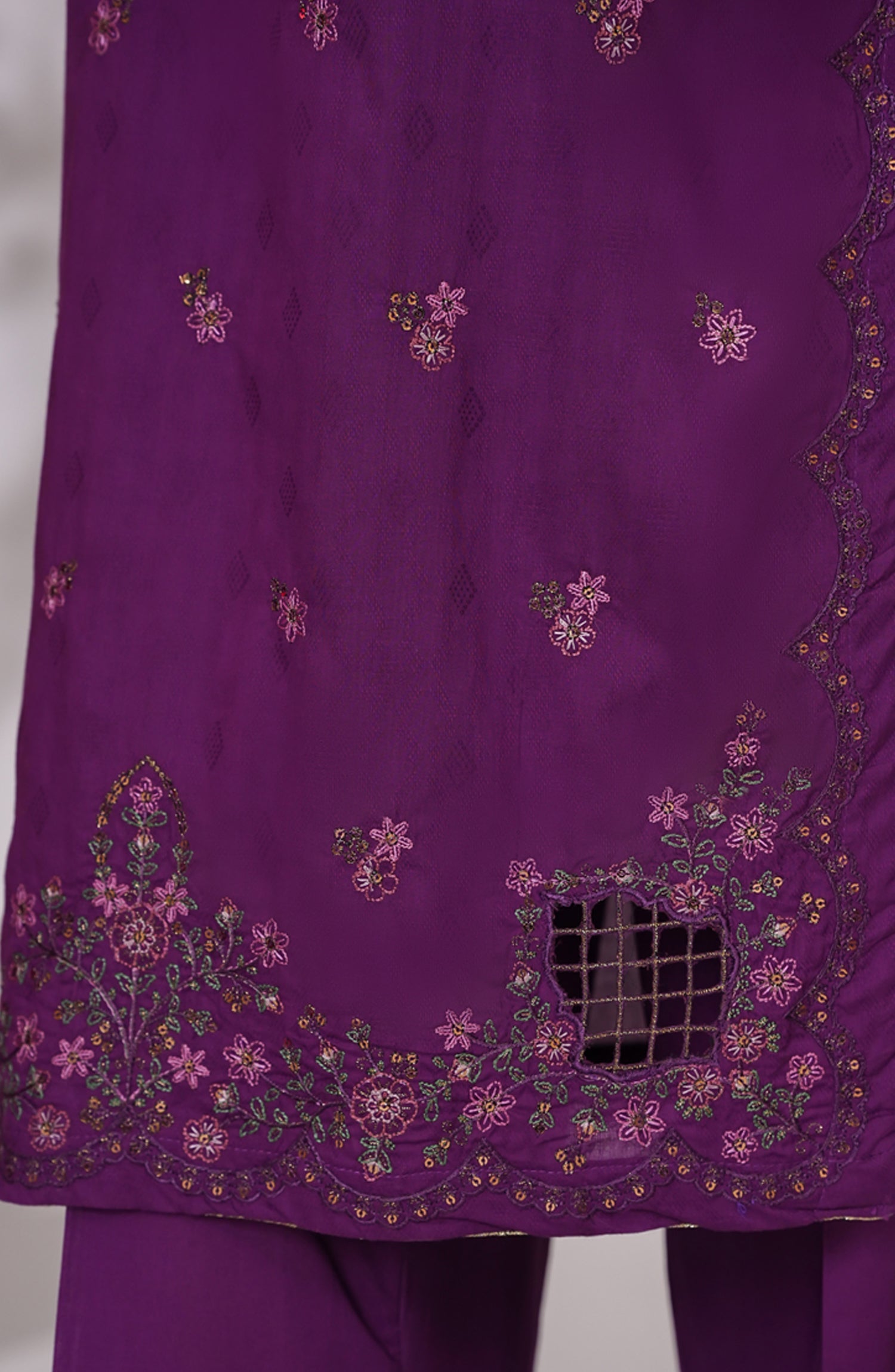 HZ Textile RTW MUSE Cotton Self Jacquard Embroidered With Digital Printed Dupatta VOL-05 3PC Collection 2025 D-02