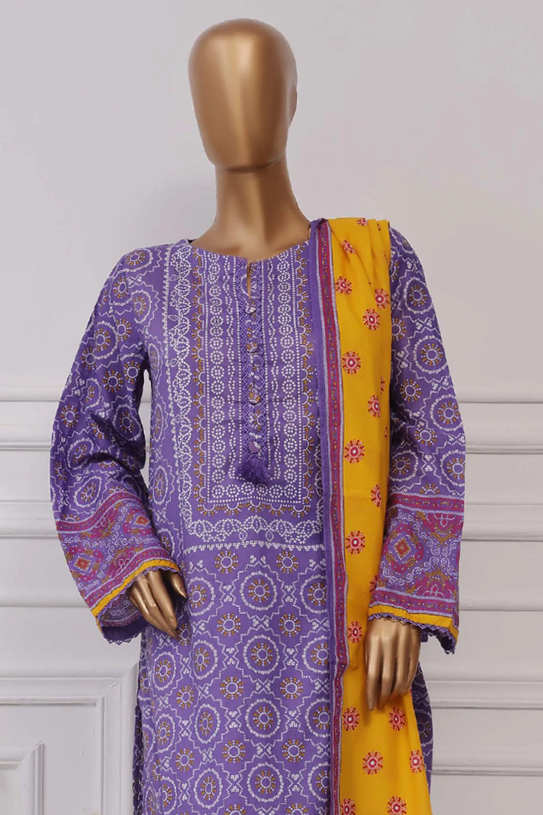 Sada Bahar Stitched 3 Piece Printed Lawn Vol-04 Collection'2025-PR-322-Purple
