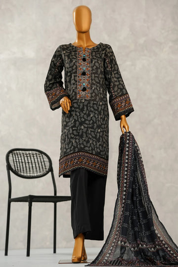 Aashkaar By HZ Stitched 3 Piece Emb Lawn Vol-06 Collection'2025-D 01