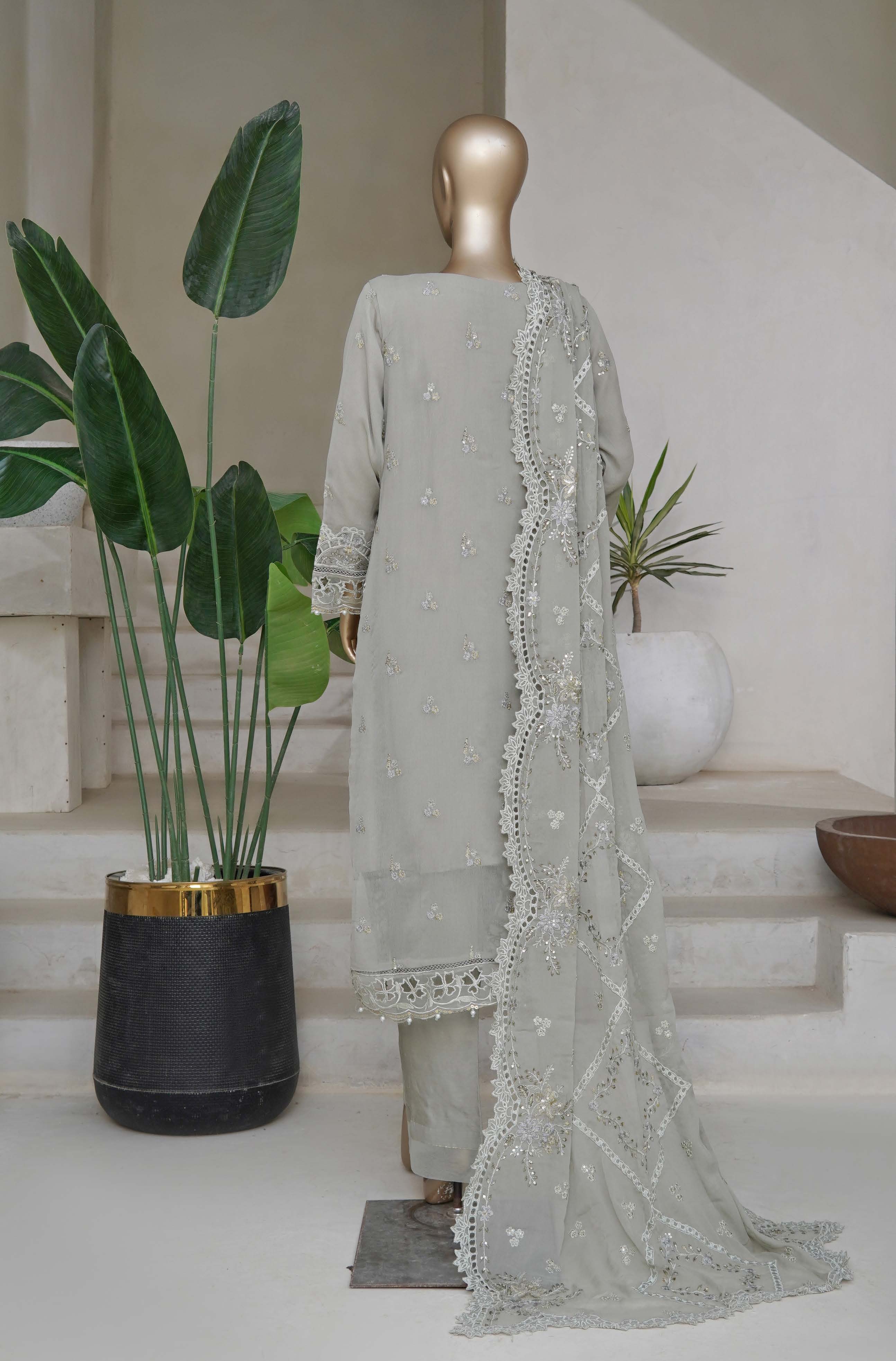 Sadabahar Afsanay Vol-15 luxury Chiffon Heavy Embroidered With Chiffon Embroidered Dupatta 3Piece RTW Collection 2025 D-01