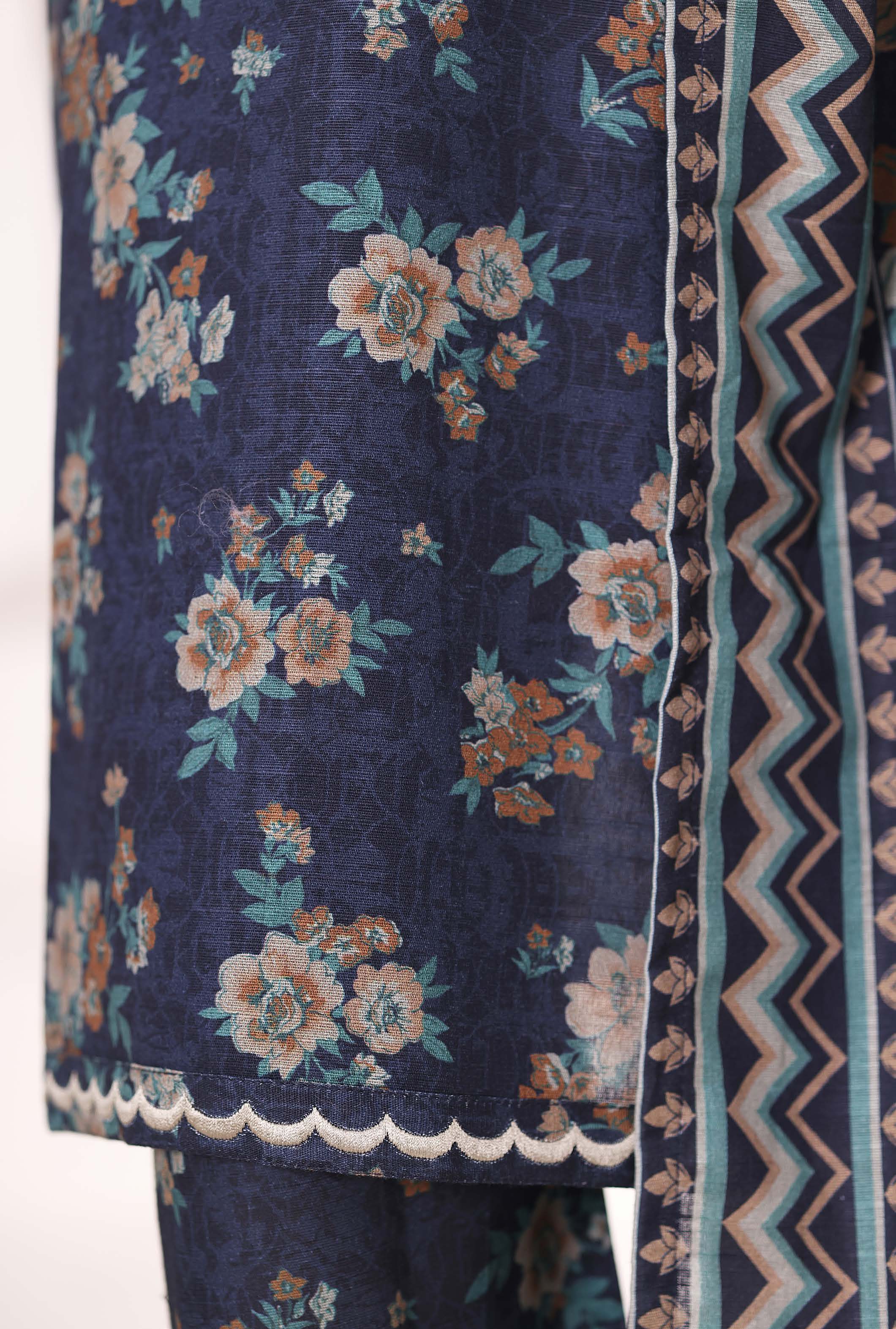 Sadabahar Printed Khadder Fall Embroidered 3pcs Stitched Collection 2025 D-03