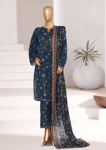 Sadabahar Printed Khadder Fall Embroidered 3pcs Stitched Collection 2025 D-01