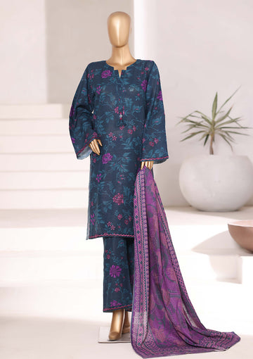 Sadabahar Printed Khadder Fall Embroidered 3pcs Stitched Collection 2025 D-06