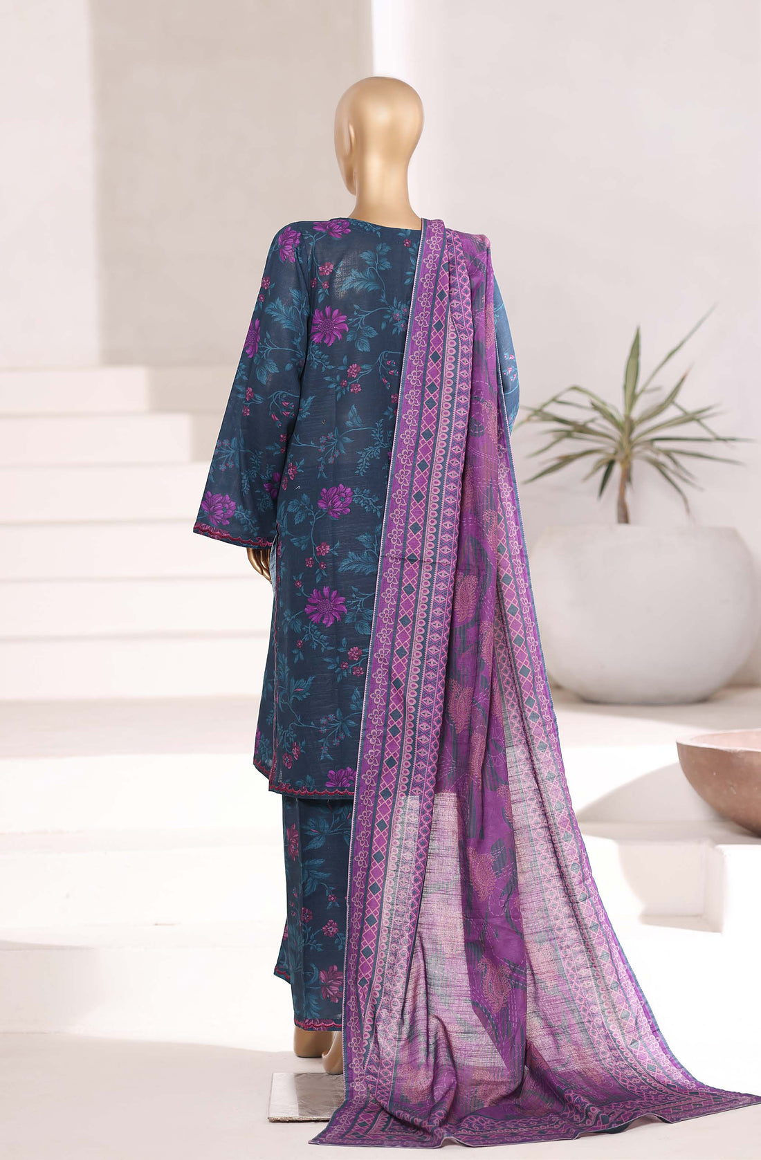 Sadabahar Printed Khadder Fall Embroidered 3pcs Stitched Collection 2025 D-06