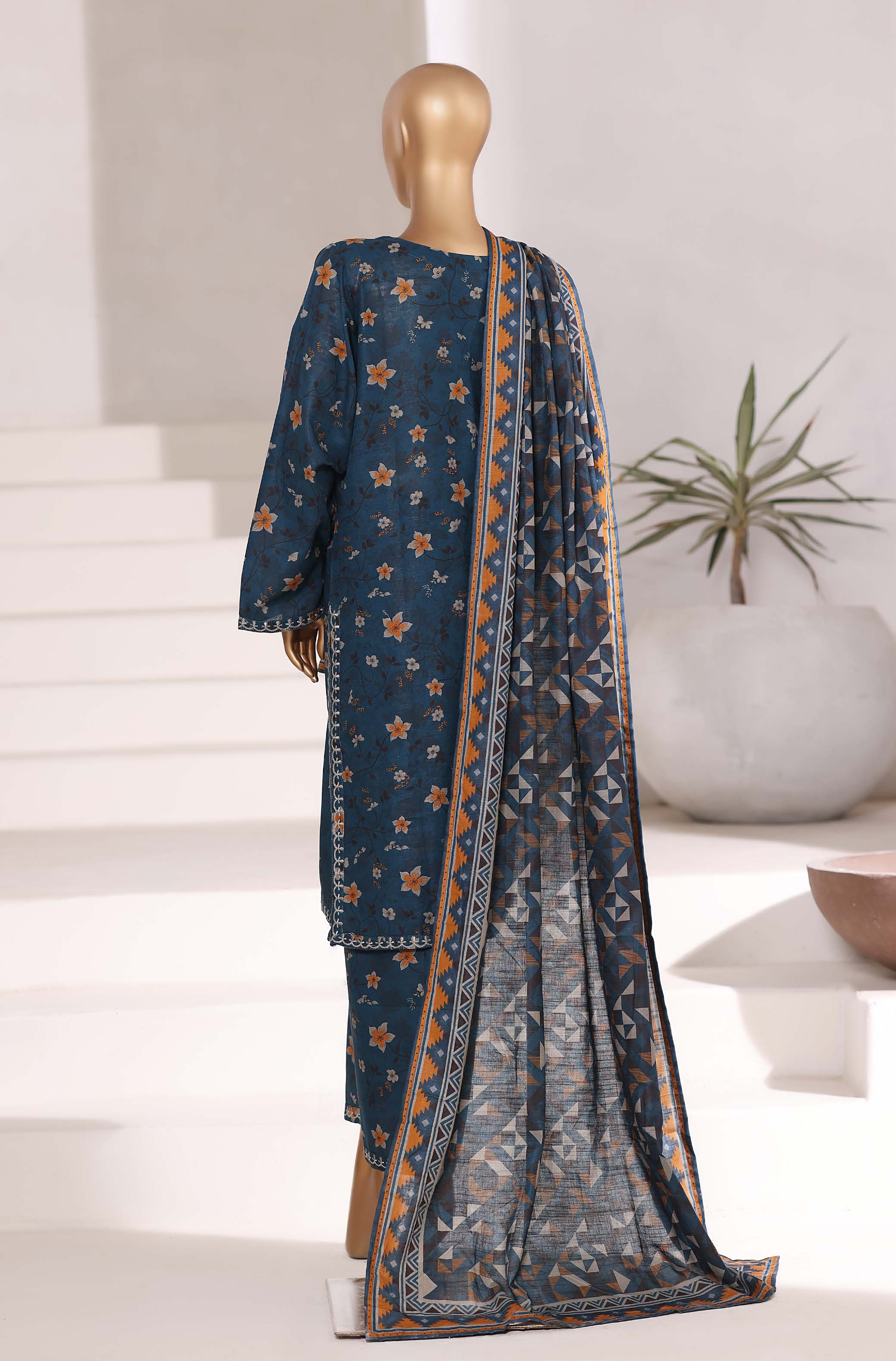 Sadabahar Printed Khadder Fall Embroidered 3pcs Stitched Collection 2025 D-01
