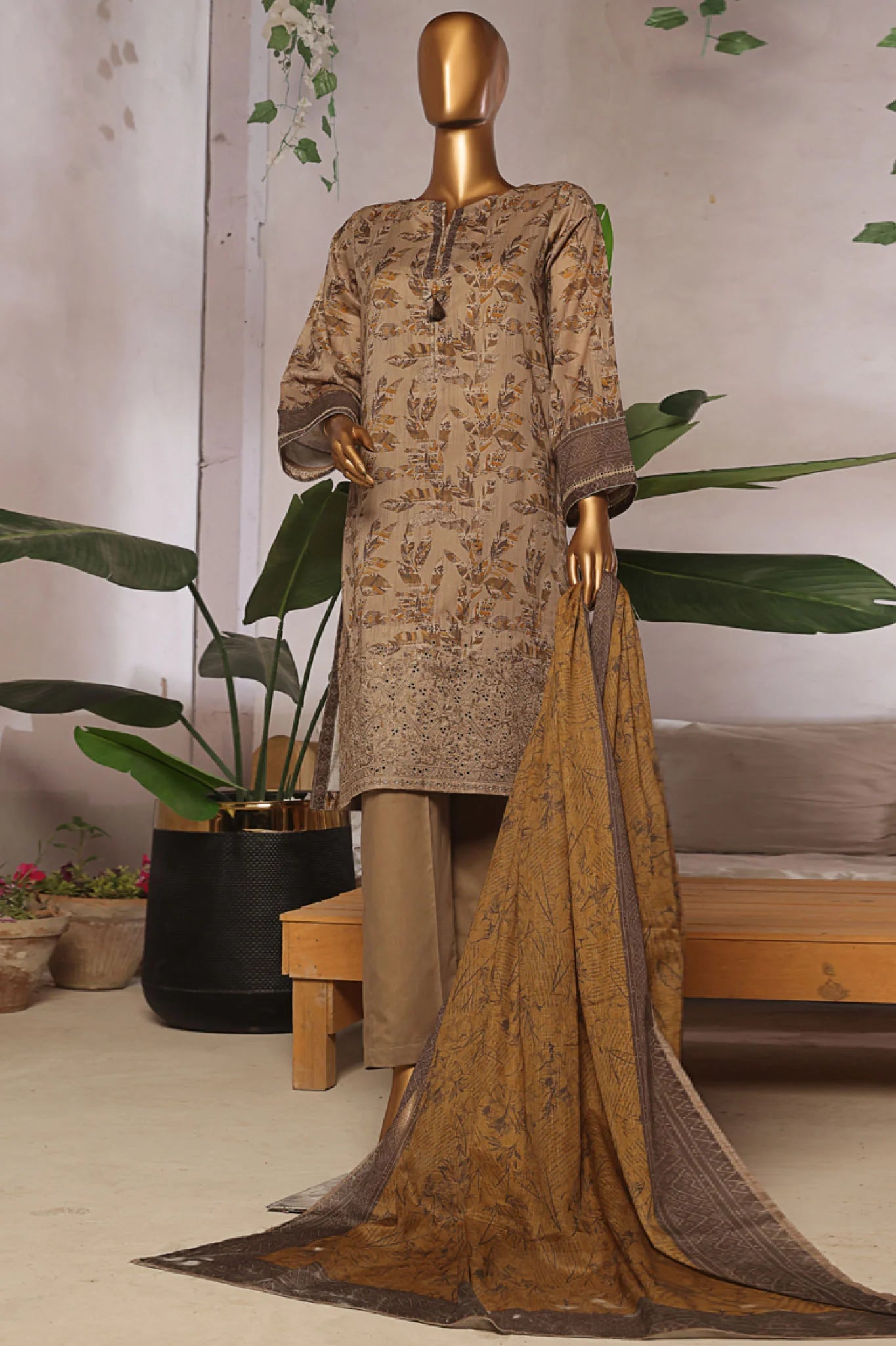 Aashkaar By HZ Stitched 3 Piece Emb Lawn Vol-05 Collection-D 04