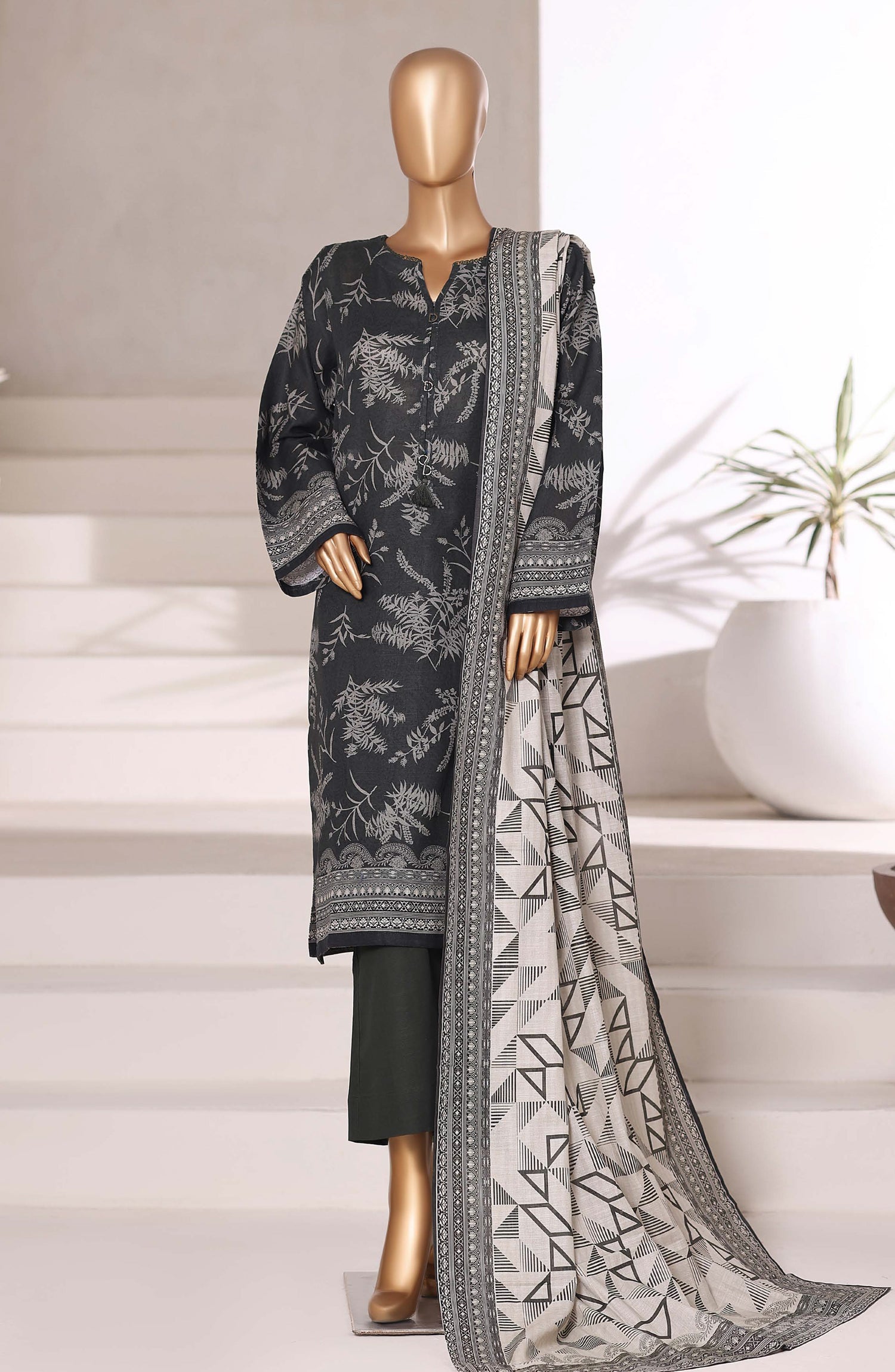 Sadabahar Printed Khadder 3PCS Stitched Vol—2 Collection 2025 D-01