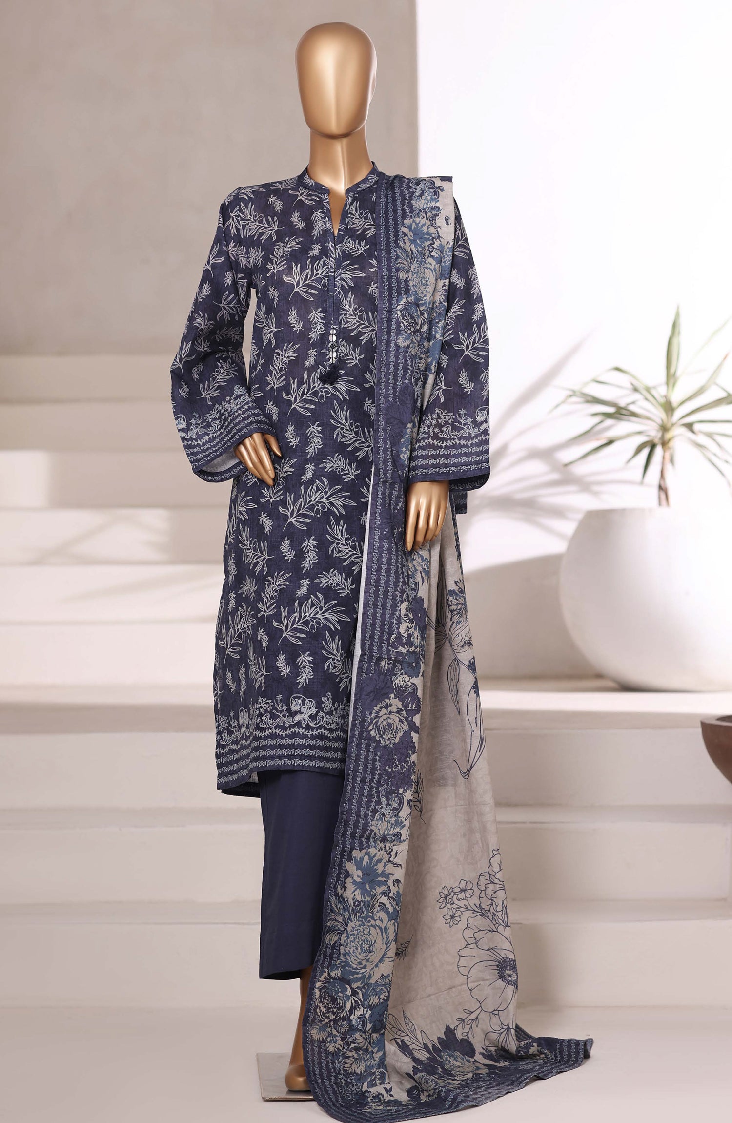 Sadabahar Printed Khadder 3PCS Stitched Vol—2 Collection 2025 D-02