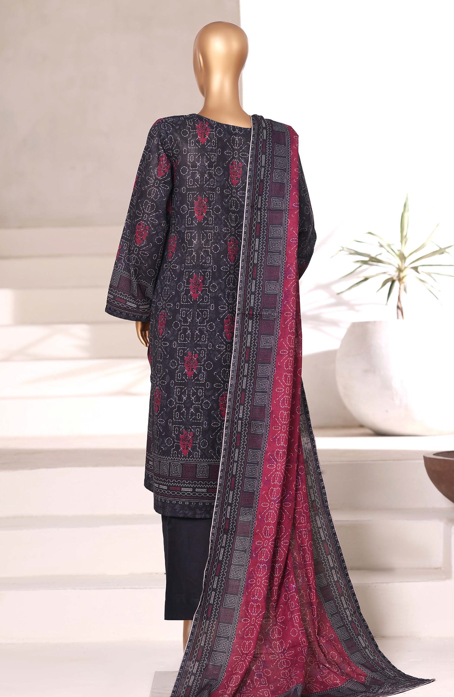 Sadabahar Printed Khadder 3PCS Stitched Vol—2 Collection 2025 D-03