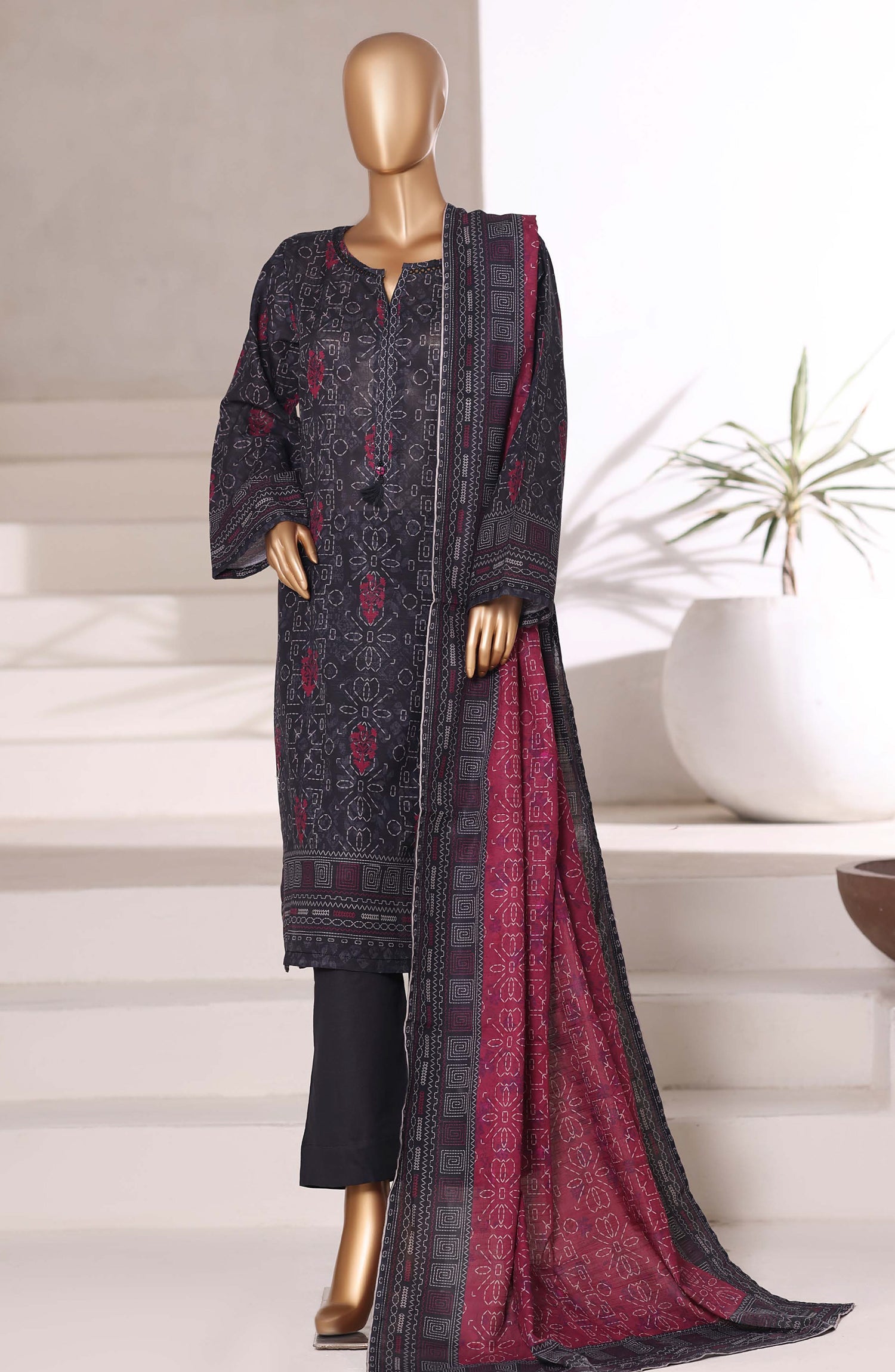 Sadabahar Printed Khadder 3PCS Stitched Vol—2 Collection 2025 D-03