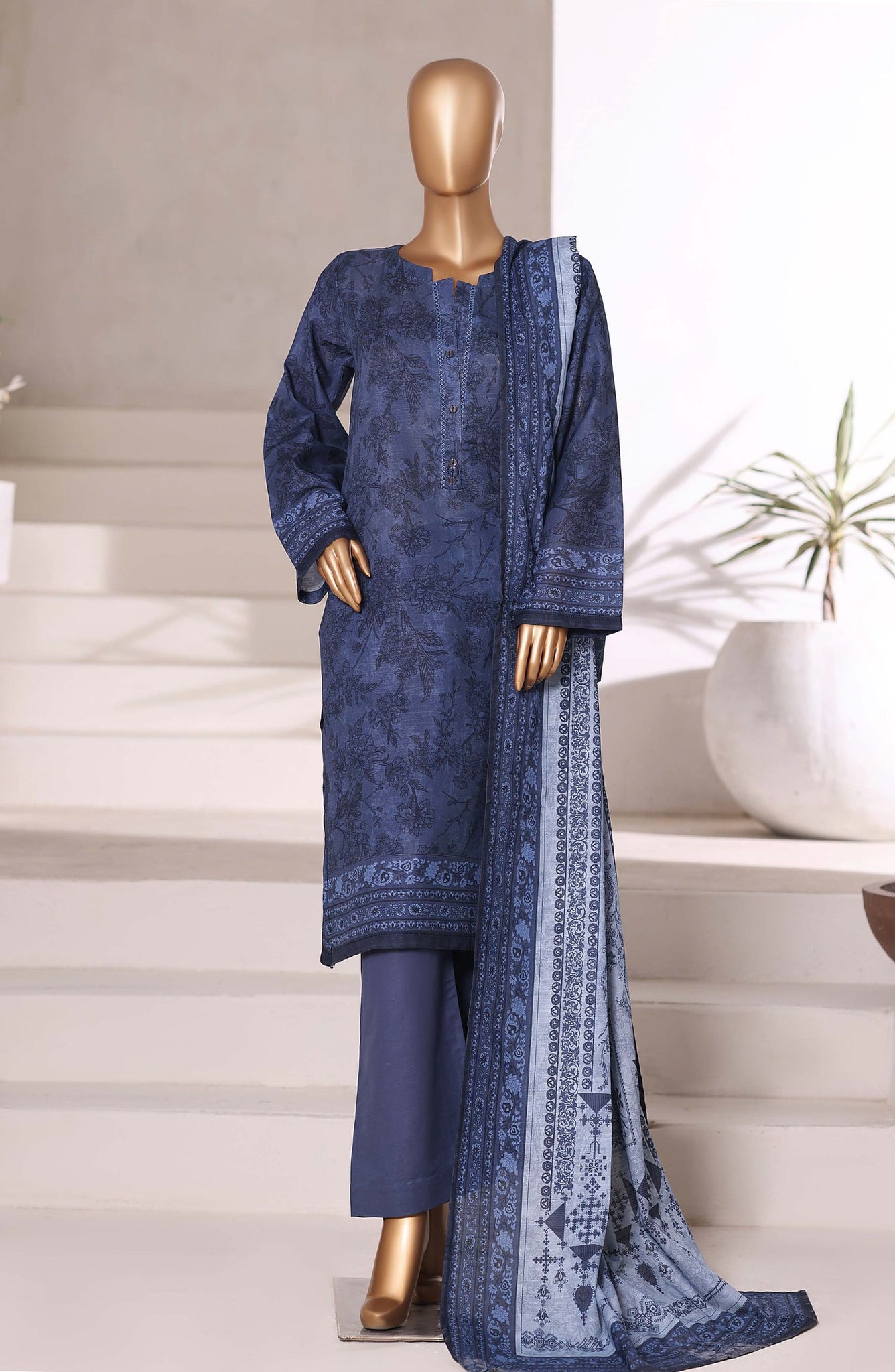 Sadabahar Printed Khadder 3PCS Stitched Vol—2 Collection 2025 D-04