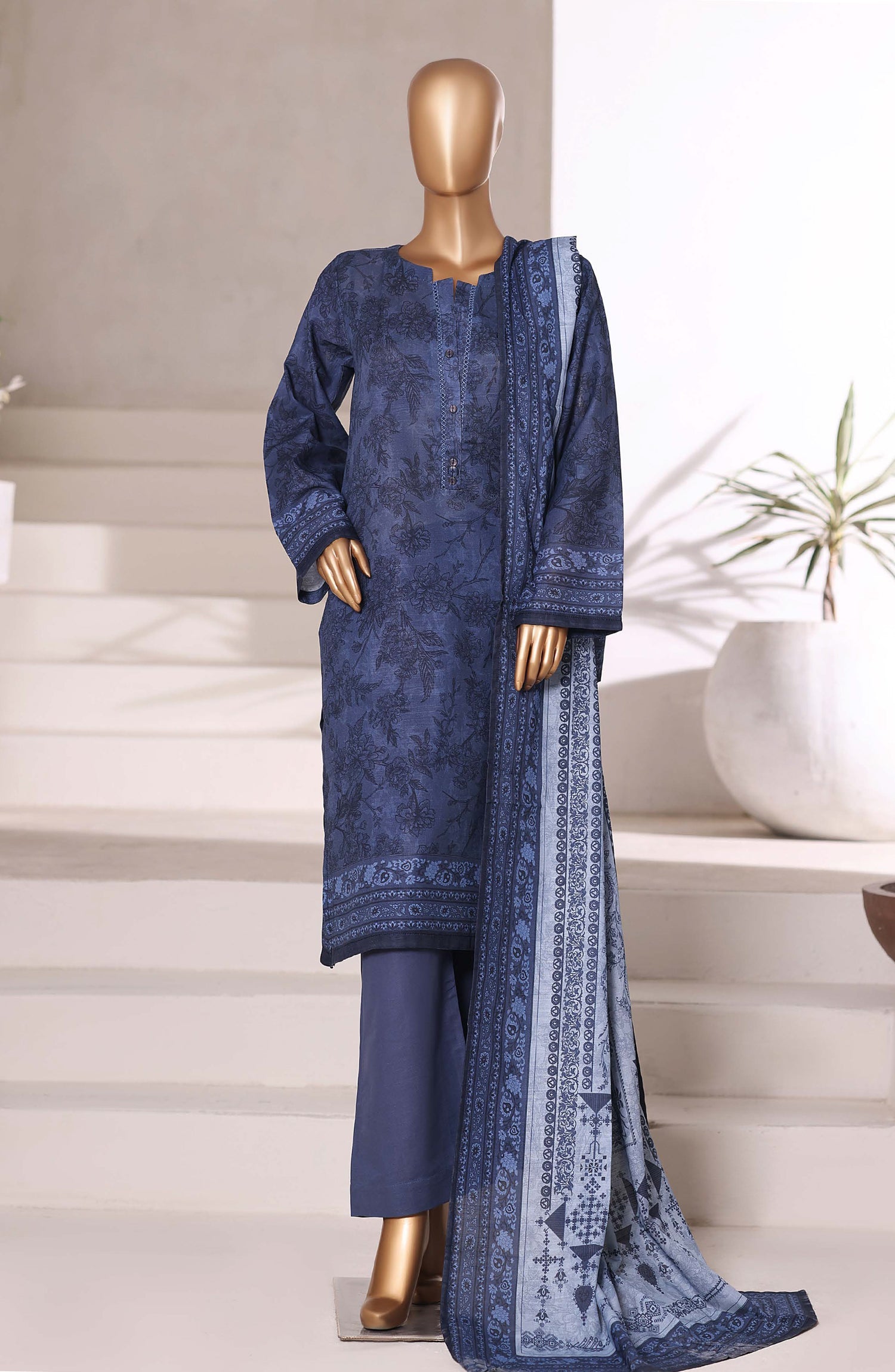 Sadabahar Printed Khadder 3PCS Stitched Vol—2 Collection 2025 D-04