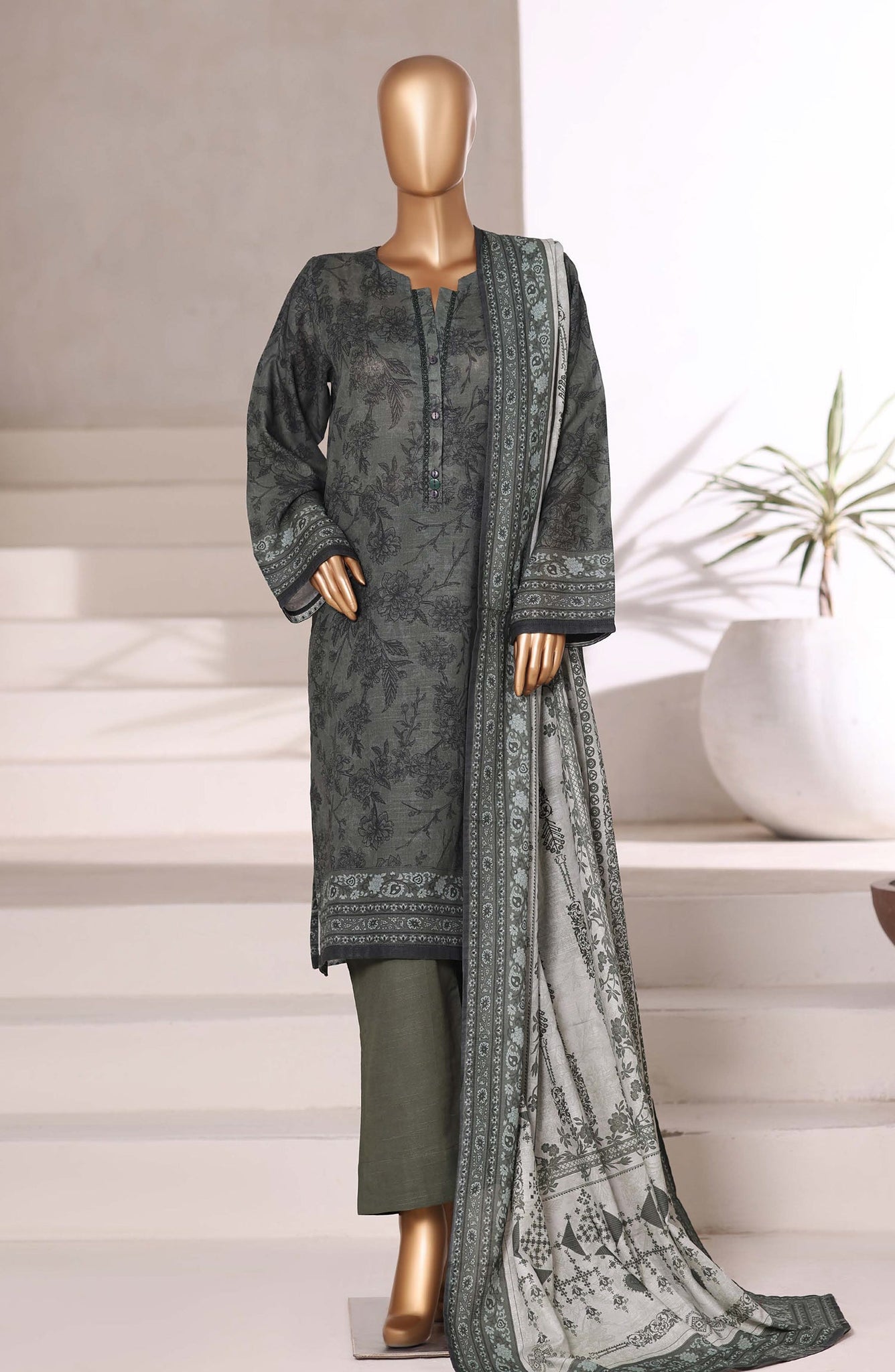 Sadabahar Printed Khadder 3PCS Stitched Vol—2 Collection 2025 D-05