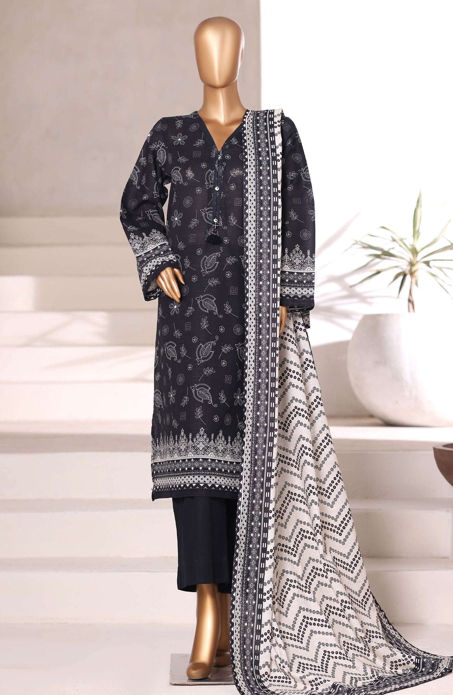 Sadabahar Printed Khadder 3PCS Stitched Vol—2 Collection 2025 D-06
