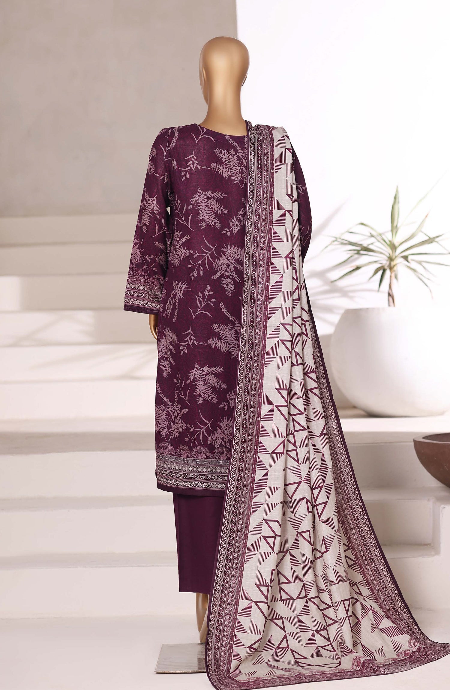 Sadabahar Printed Khadder 3PCS Stitched Vol—2 Collection 2025 D-07