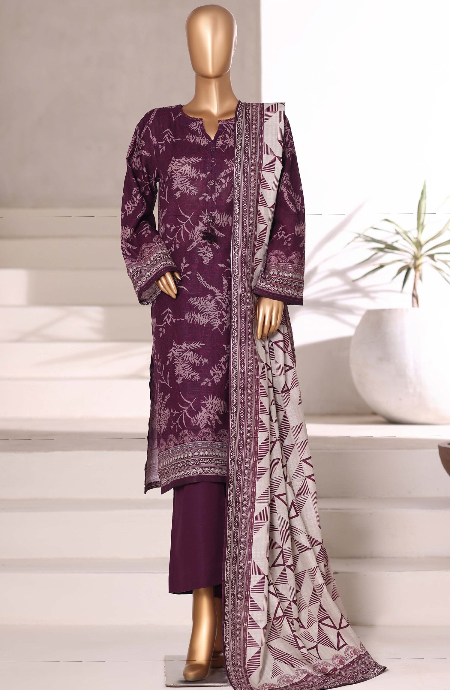 Sadabahar Printed Khadder 3PCS Stitched Vol—2 Collection 2025 D-07