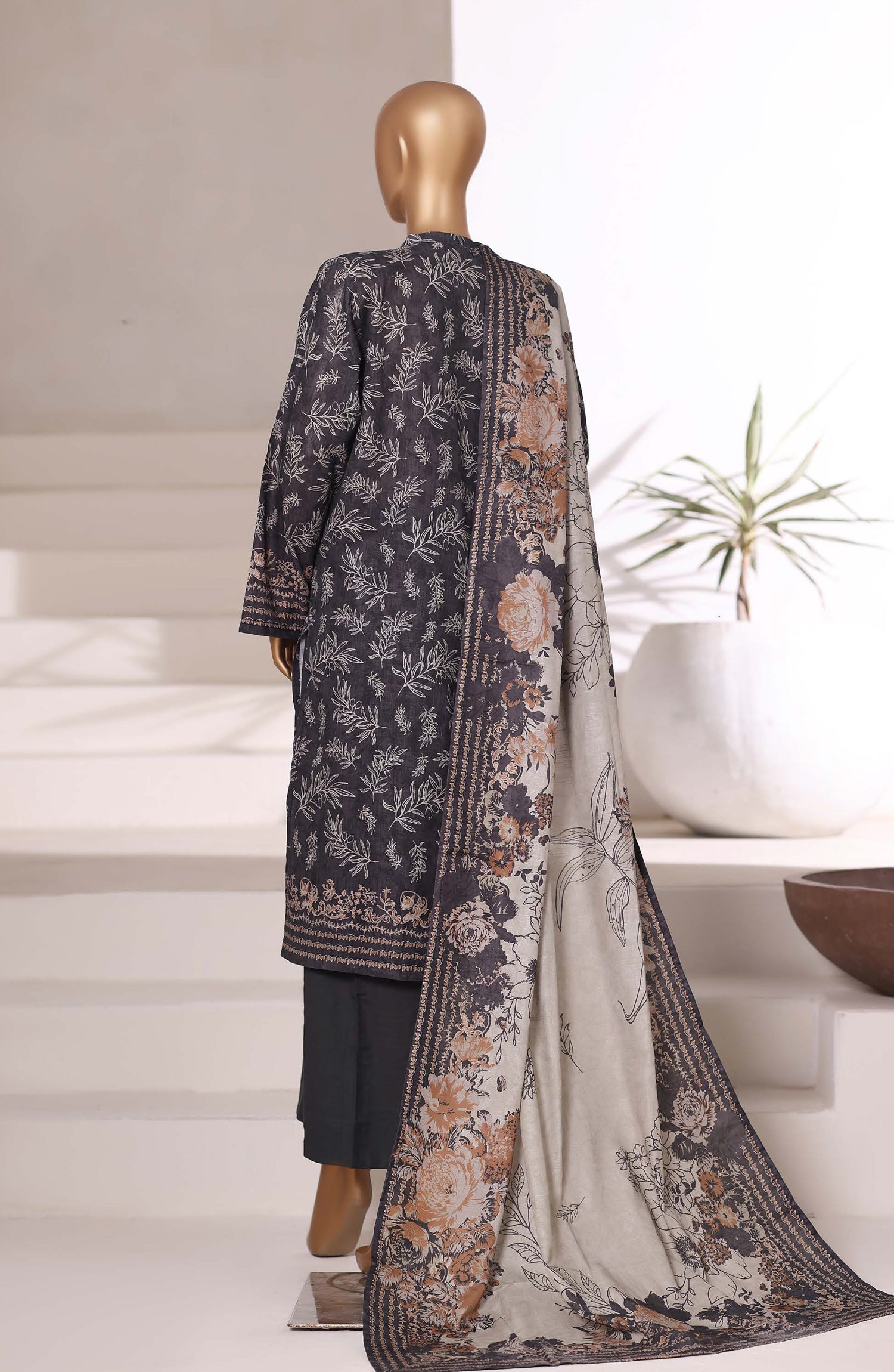 Sadabahar Printed Khadder 3PCS Stitched Vol—2 Collection 2025 D-08
