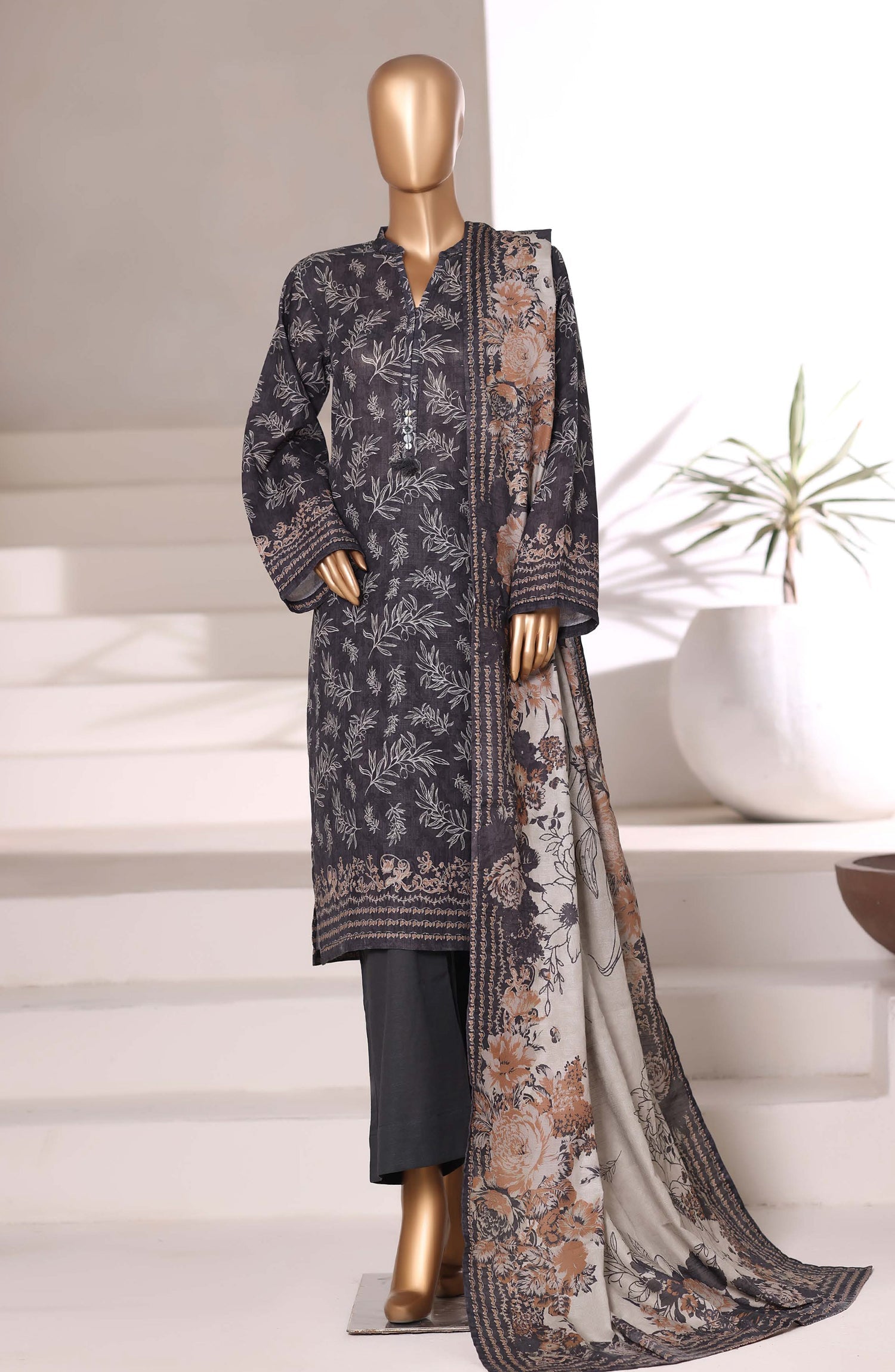 Sadabahar Printed Khadder 3PCS Stitched Vol—2 Collection 2025 D-08