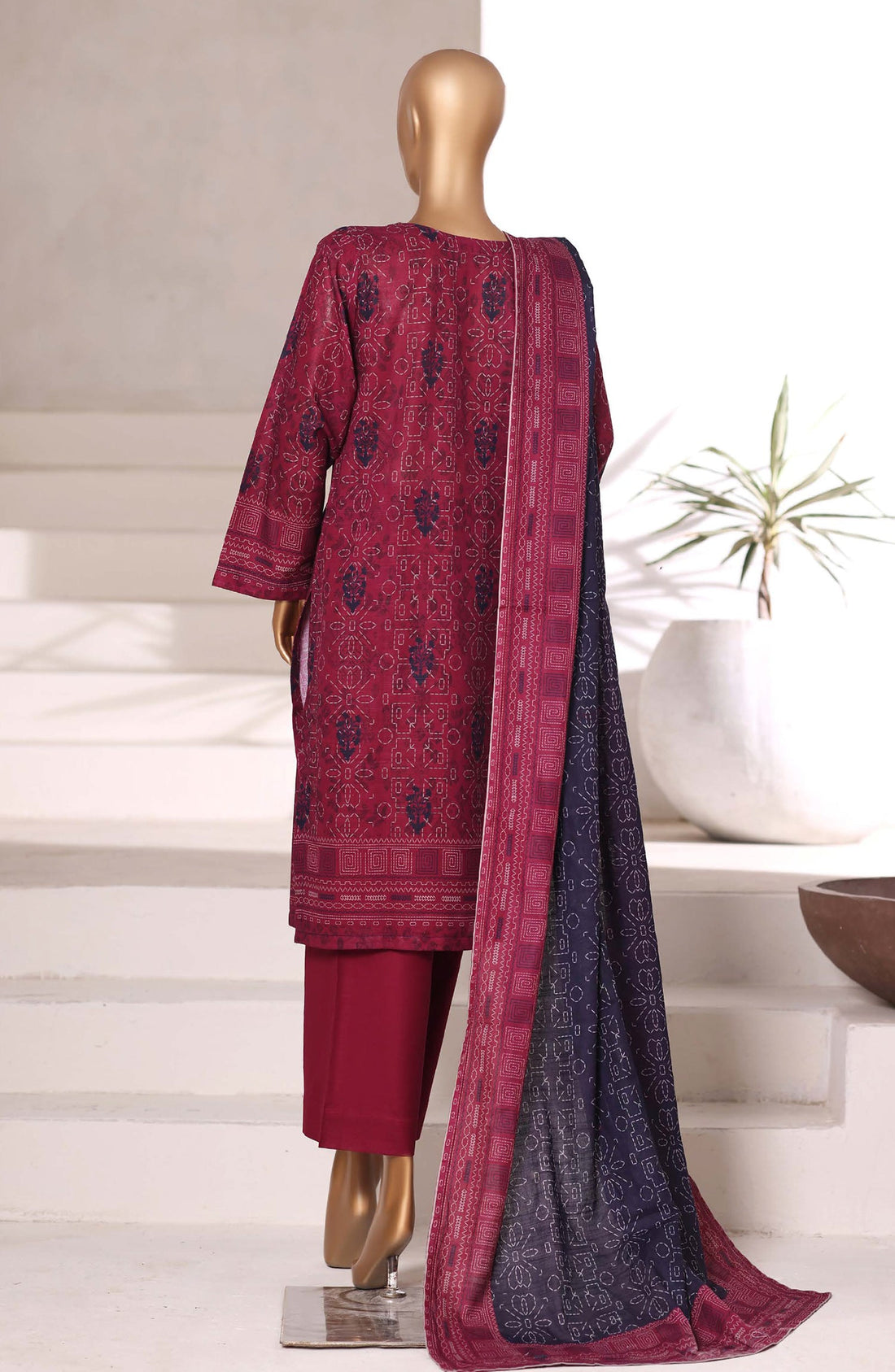 Sadabahar Printed Khadder 3PCS Stitched Vol—2 Collection 2025 D-09